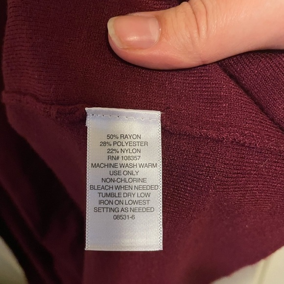 LIZ CLAIBORNE Color Block Long Line Cardigan Sweater - Picture 5 of 5